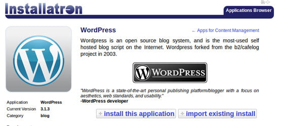 WordPress Installeren