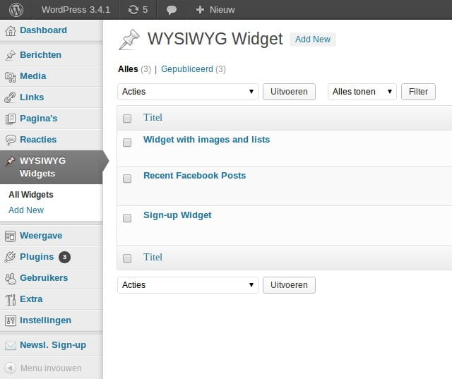 wysiwyg widget