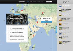 Explorable WordPress theme