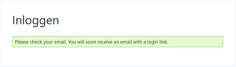 De login