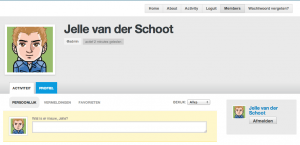 BuddyPress profielpagina