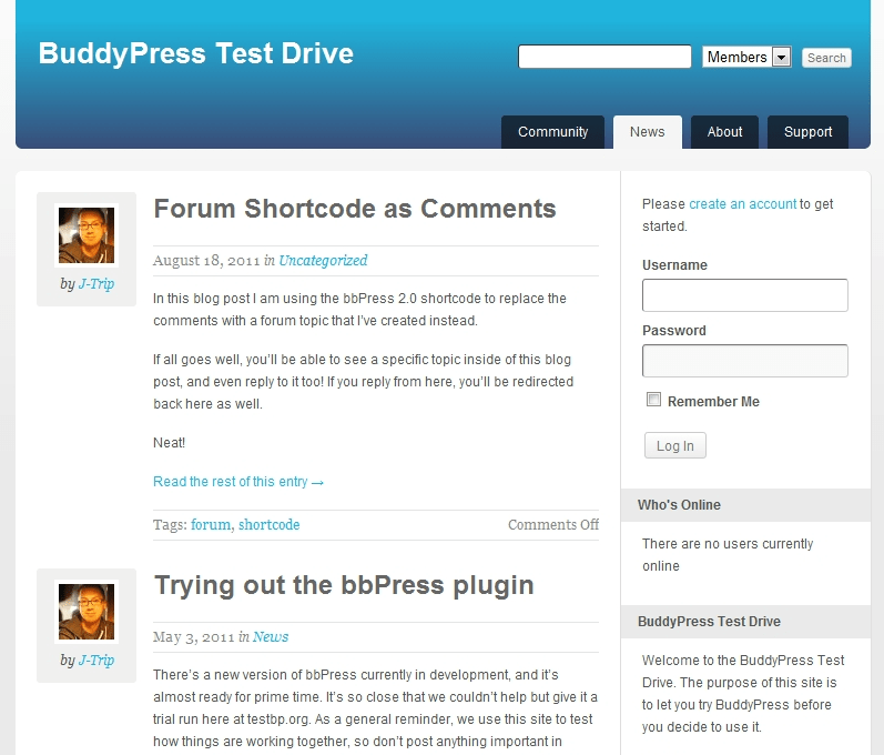 BuddyPress Default