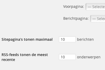 Lezen instellingen