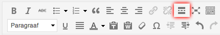 De knop voor het invoegen van een Meer lezen-tag