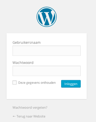 WordPress inloggen