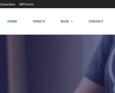 menu kleur aanpassen wordpress navigatiemenu blauw