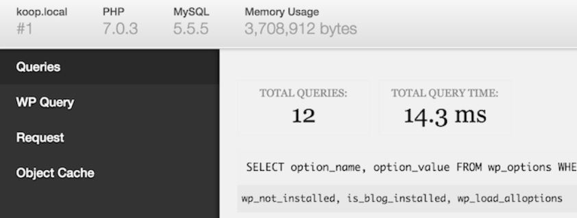 Debug bar