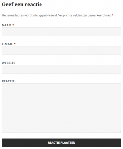 Geef een reactie verwijderen WordPress