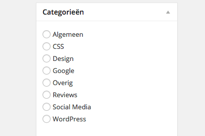 maximaal één categorie