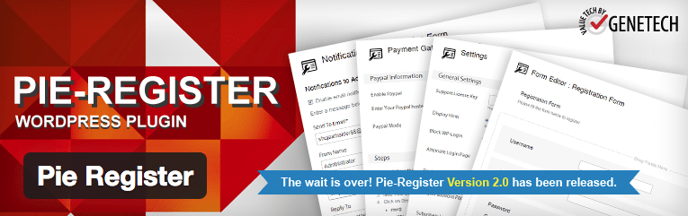 Pie Register plugin