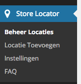 Store Locator in WordPress admin