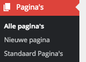 Standaard pagina's