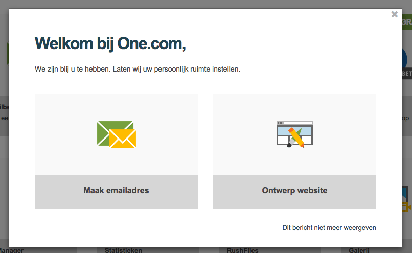 One.com controlepaneel