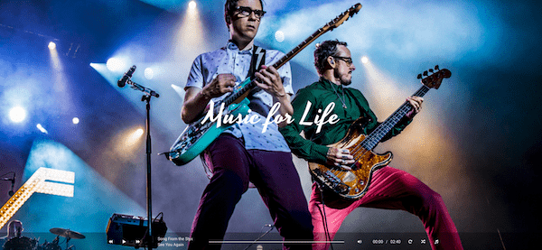 Hugo WordPress theme voor muzikanten en bands