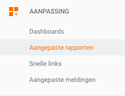 Aangepaste rapporten Google Analytics