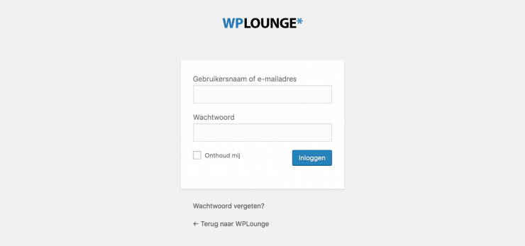 Logo aanpassen op de WordPress login-pagina