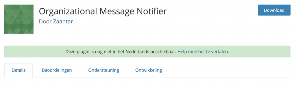 Organizational Message Notifier