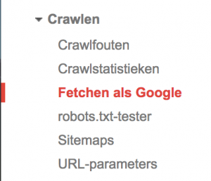 Fetchen als Google