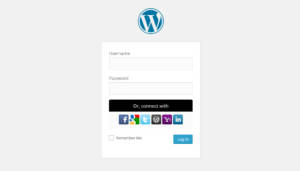 WordPress social media login