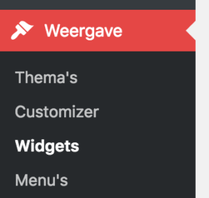 Weergave Widgets
