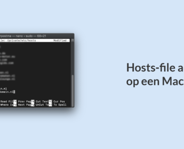 Hosts file aanpassen op een Mac