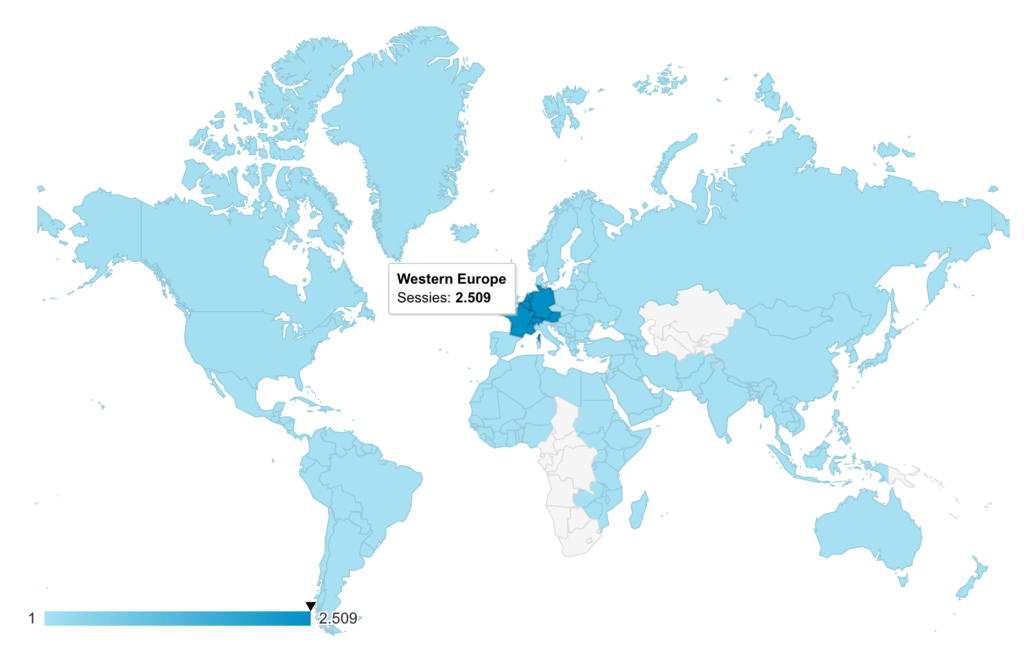Subcontinenten in Google Analytics