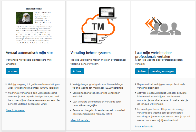 Lingotek website vertalen