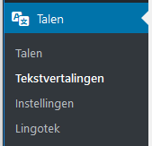 Tekstvertalingen met Polylang