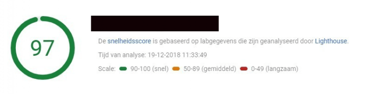 Pagespeed met WebP afbeeldingen
