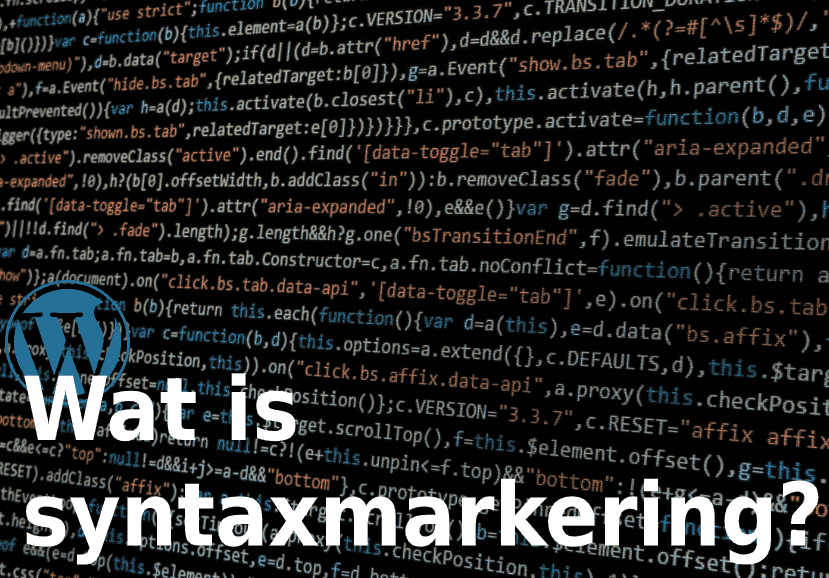Wat is syntax markering?