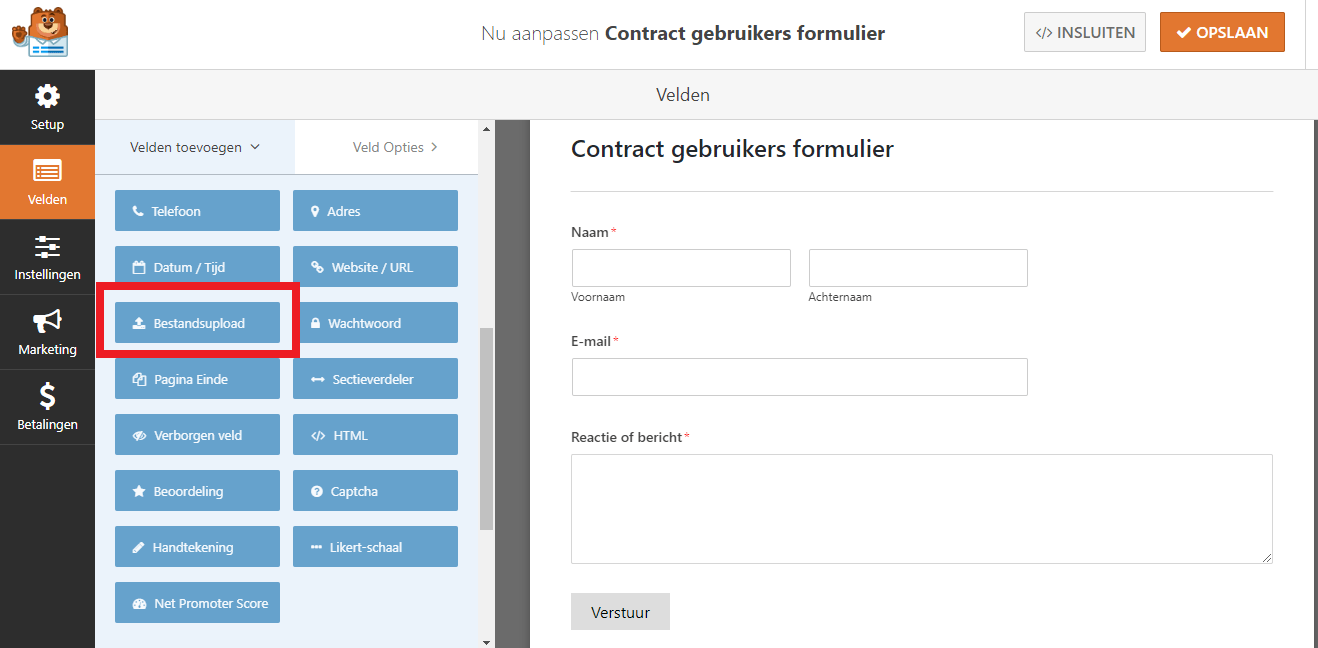 WPForms File upload
