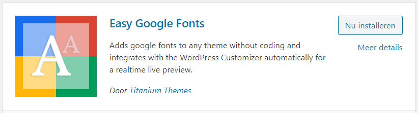 Easy Google Fonts