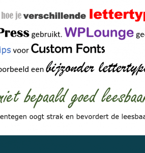 Lettertype aanpassen in WordPress