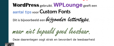 Lettertype aanpassen in WordPress