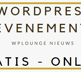 Gratis online WordPress evenement