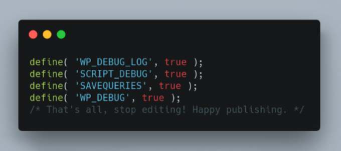 WP Debugging