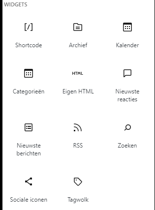 Gutenberg Widgets