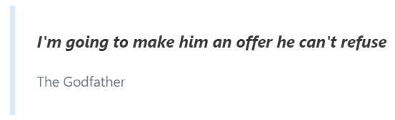 Quote blok Gutenberg