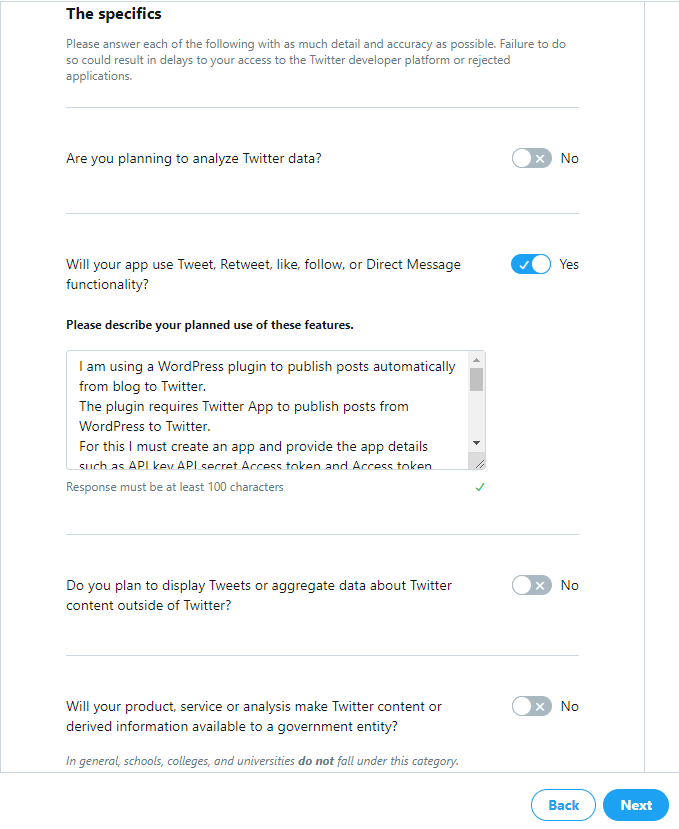 Twitter app 