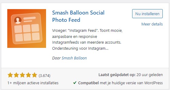 Smash Balloon Instagram WordPress plugin