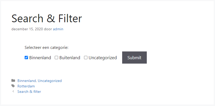 Search & filter