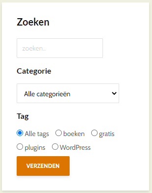 Zoeken met search filters