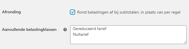 Belasting afronden
