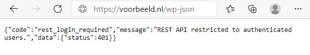 REST API disabled