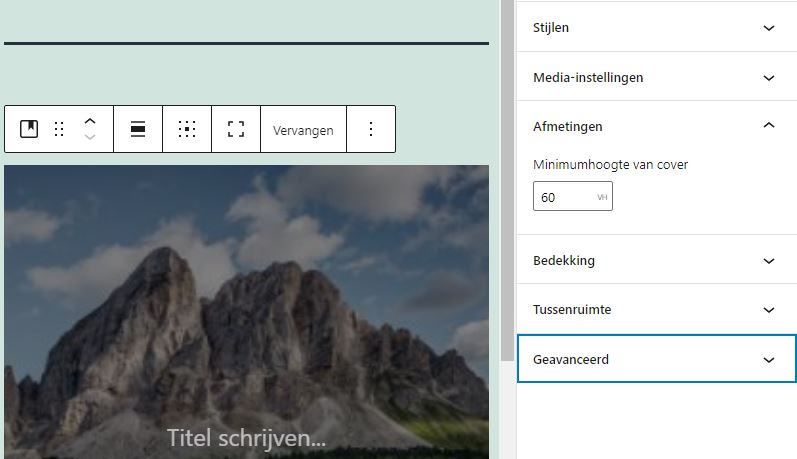 Coverblok WordPress 5.7