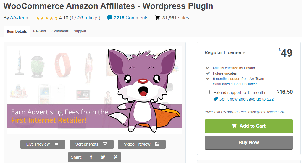 WooCommerce Amazon Affiliates - WordPress Plugin