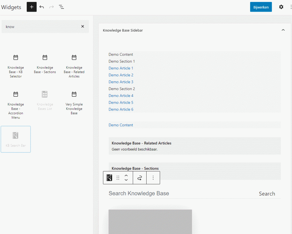 Base Press widgets
