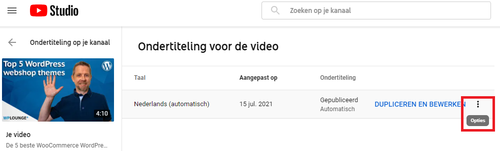 Ondertiteling voor video