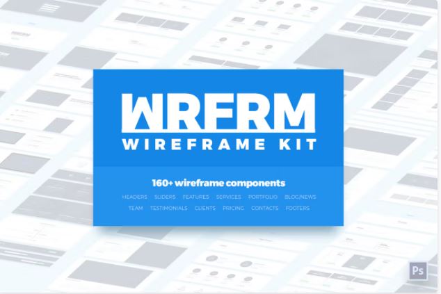 wireframe kit via Envato