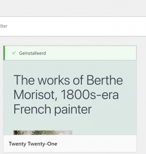 wordpress thema veranderen